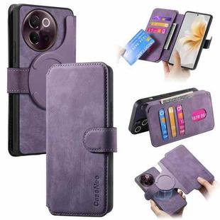 For vivo V40 Lite CaseNeo MagSafe RFID Anti-theft Retro Leather Phone Case(Purple)