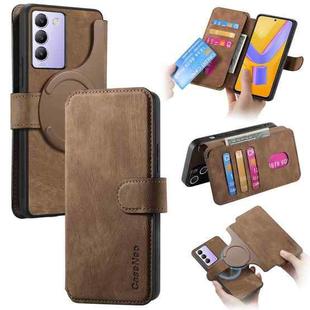 For vivo V40 SE / V40 Lite IDN CaseNeo MagSafe RFID Anti-theft Retro Leather Phone Case(Brown)