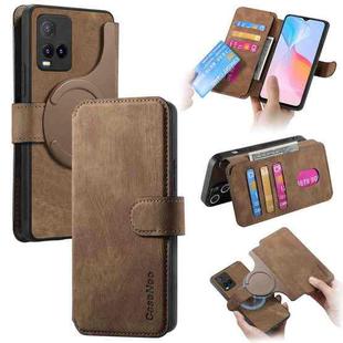 For vivo Y21s / Y32 / Y21T / Y3T CaseNeo MagSafe RFID Anti-theft Retro Leather Phone Case(Brown)