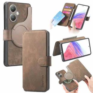 For vivo Y35+ CaseNeo MagSafe RFID Anti-theft Retro Leather Phone Case(Brown)