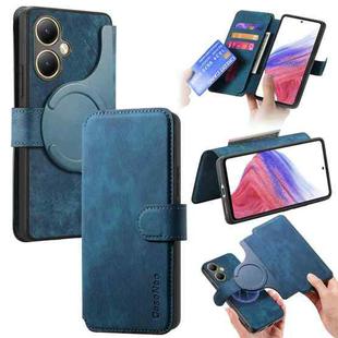 For vivo Y35+ CaseNeo MagSafe RFID Anti-theft Retro Leather Phone Case(Blue)