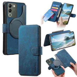 For vivo V29e / Y200 CaseNeo MagSafe RFID Anti-theft Retro Leather Phone Case(Blue)