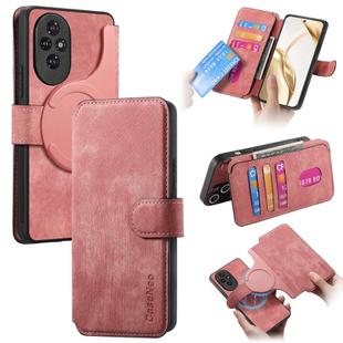 For Honor 200 CaseNeo MagSafe RFID Anti-theft Retro Leather Phone Case(Pink)