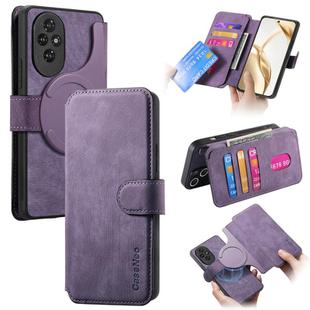 For Honor 200 CaseNeo MagSafe RFID Anti-theft Retro Leather Phone Case(Purple)
