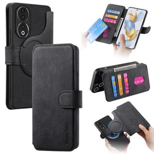 For Honor 90 CaseNeo MagSafe RFID Anti-theft Retro Leather Phone Case(Black)