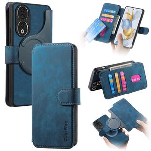 For Honor 90 CaseNeo MagSafe RFID Anti-theft Retro Leather Phone Case(Blue)