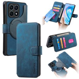 For Honor X8a CaseNeo MagSafe RFID Anti-theft Retro Leather Phone Case(Blue)