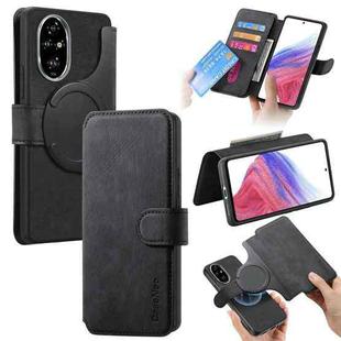 For Honor 200 Pro CaseNeo MagSafe RFID Anti-theft Retro Leather Phone Case(Black)