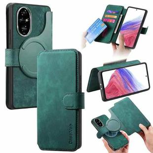 For Honor 200 Pro CaseNeo MagSafe RFID Anti-theft Retro Leather Phone Case(Green)