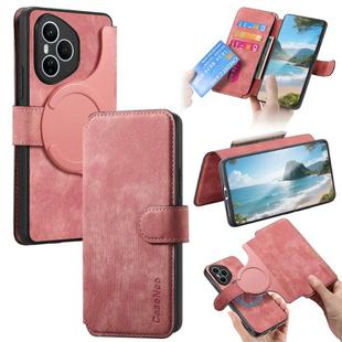 For Honor 400 Pro Global 160.8mm CaseNeo MagSafe RFID Anti-theft Retro Leather Phone Case(Pink)