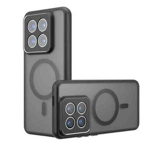 For Xiaomi 14 Pro Armor MagSafe Precise Hole PC Hybrid TPU Phone Case(Frosted Black)
