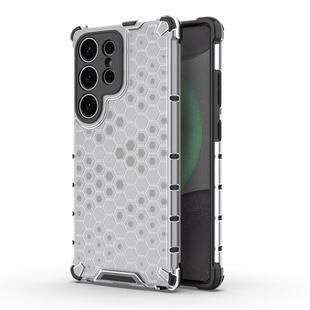 For Samsung Galaxy S25 Ultra 5G Honeycomb Shockproof Phone Case(White)