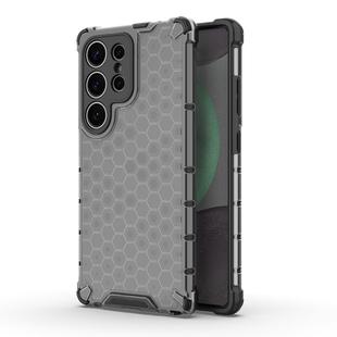 For Samsung Galaxy S25 Ultra 5G Honeycomb Shockproof Phone Case(Black)