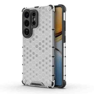 For Samsung Galaxy S26 Ultra 5G Honeycomb Shockproof Phone Case(White)