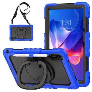 For Xiaomi Redmi Pad 2 D Type Silicone Hybrid PC Tablet Case with Handle Holder(Blue)