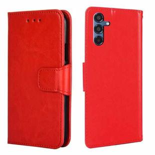 For Samsung Galaxy M35 5G Crystal Texture Leather Phone Case(Red)