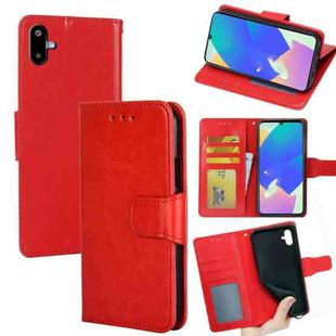 For Samsung Galaxy F06 5G Crystal Texture Leather Phone Case(Red)