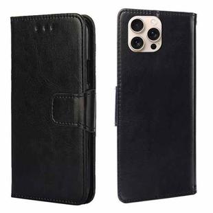 For iPhone 16 Pro Crystal Texture Leather Phone Case(Black)