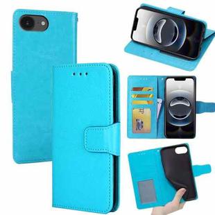 For iPhone 16e Crystal Texture Leather Phone Case(Sky Blue)