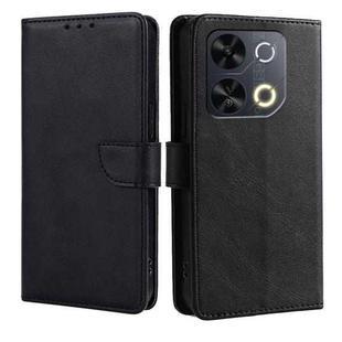 For Itel P65 Calf Texture Buckle Flip Leather Phone Case(Black)