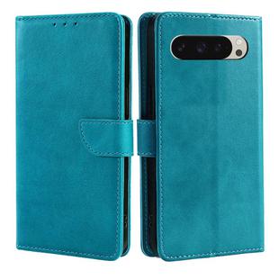 For Google Pixel 9 Calf Texture Buckle Flip Leather Phone Case(Light Blue)