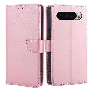 For Google Pixel 9 Calf Texture Buckle Flip Leather Phone Case(Rose Gold)