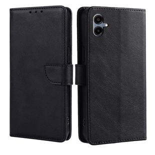 For Samsung Galaxy A06 Calf Texture Buckle Flip Leather Phone Case(Black)