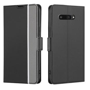 For Kyocera Digno SX4 5G Twill Texture Side Button Leather Phone Case(Black)