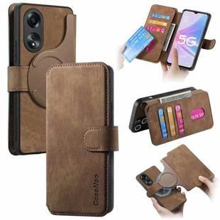 For OPPO A78 5G CaseNeo MagSafe RFID Anti-theft Retro Leather Phone Case(Brown)