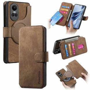 For OPPO Reno10 5G Global CaseNeo MagSafe RFID Anti-theft Retro Leather Phone Case(Brown)
