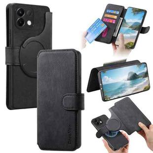 For OPPO K12s / K13x / K13 CaseNeo MagSafe RFID Anti-theft Retro Leather Phone Case(Black)