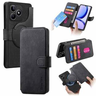 For Realme C53 CaseNeo MagSafe RFID Anti-theft Retro Leather Phone Case(Black)