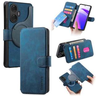 For Realme C55 CaseNeo MagSafe RFID Anti-theft Retro Leather Phone Case(Blue)