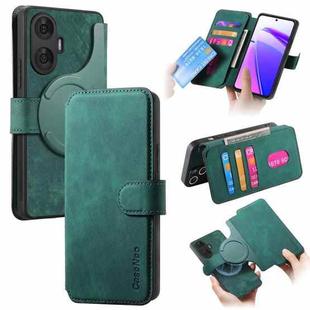 For Realme C55 CaseNeo MagSafe RFID Anti-theft Retro Leather Phone Case(Green)