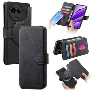 For Realme 11 5G Global / 11X CaseNeo MagSafe RFID Anti-theft Retro Leather Phone Case(Black)
