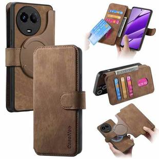 For Realme 11 5G Global / 11X CaseNeo MagSafe RFID Anti-theft Retro Leather Phone Case(Brown)