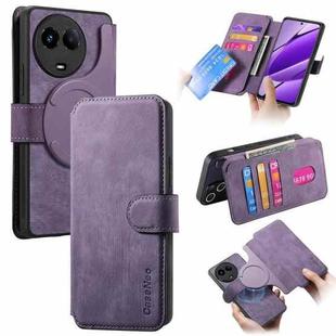 For Realme 11 5G Global / 11X CaseNeo MagSafe RFID Anti-theft Retro Leather Phone Case(Purple)