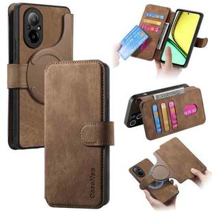 For Realme C67 4G CaseNeo MagSafe RFID Anti-theft Retro Leather Phone Case(Brown)