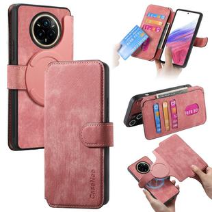 For Realme 14 Pro+ CaseNeo MagSafe RFID Anti-theft Retro Leather Phone Case(Pink)
