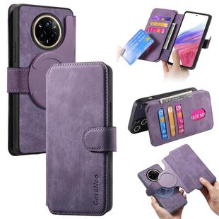 For Realme 14 Pro+ CaseNeo MagSafe RFID Anti-theft Retro Leather Phone Case(Purple)