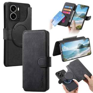 For Realme 14 CaseNeo MagSafe RFID Anti-theft Retro Leather Phone Case(Black)
