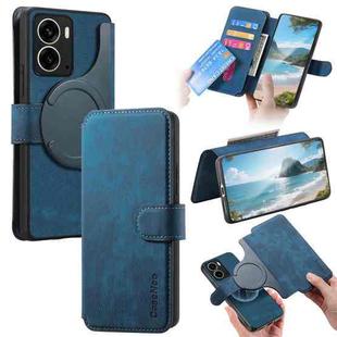 For Realme 14 CaseNeo MagSafe RFID Anti-theft Retro Leather Phone Case(Blue)