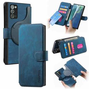 For Samsung Galaxy Note20 CaseNeo MagSafe RFID Anti-theft Retro Leather Phone Case(Blue)