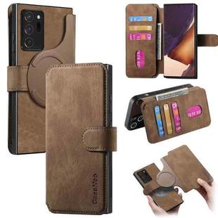 For Samsung Galaxy Note20 Ultra CaseNeo MagSafe RFID Anti-theft Retro Leather Phone Case(Brown)