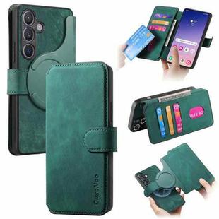 For Samsung Galaxy S24 FE 5G CaseNeo MagSafe RFID Anti-theft Retro Leather Phone Case(Green)