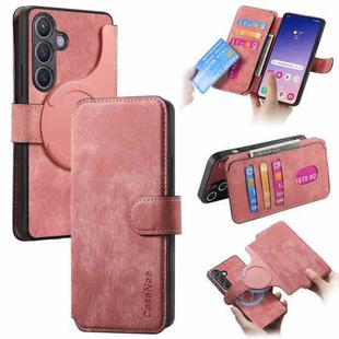 For Samsung Galaxy S23 FE 5G CaseNeo MagSafe RFID Anti-theft Retro Leather Phone Case(Pink)