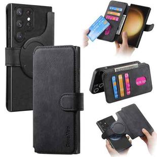 For Samsung Galaxy S23 Ultra 5G CaseNeo MagSafe RFID Anti-theft Retro Leather Phone Case(Black)