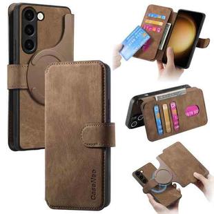 For Samsung Galaxy S23 5G CaseNeo MagSafe RFID Anti-theft Retro Leather Phone Case(Brown)