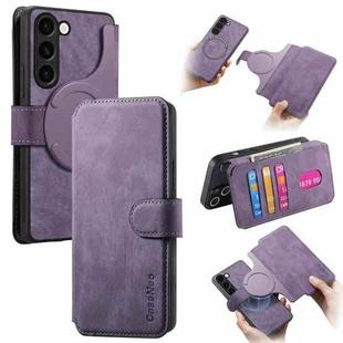 For Samsung Galaxy S23 5G CaseNeo MagSafe RFID Anti-theft Retro Leather Phone Case(Purple)