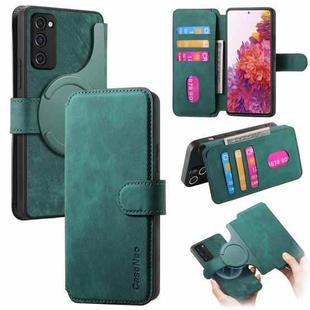 For Samsung Galaxy S20 FE CaseNeo MagSafe RFID Anti-theft Retro Leather Phone Case(Green)